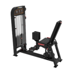 ARGO Fitness   Black ARGO Fitness leg extension machine with padded seat and backrest and a weight stack on the left for leg exercises in a commercial gym setup