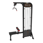 ARGO Fitness   Vertical multi gym strength machine with weight stack pulleys and red handles