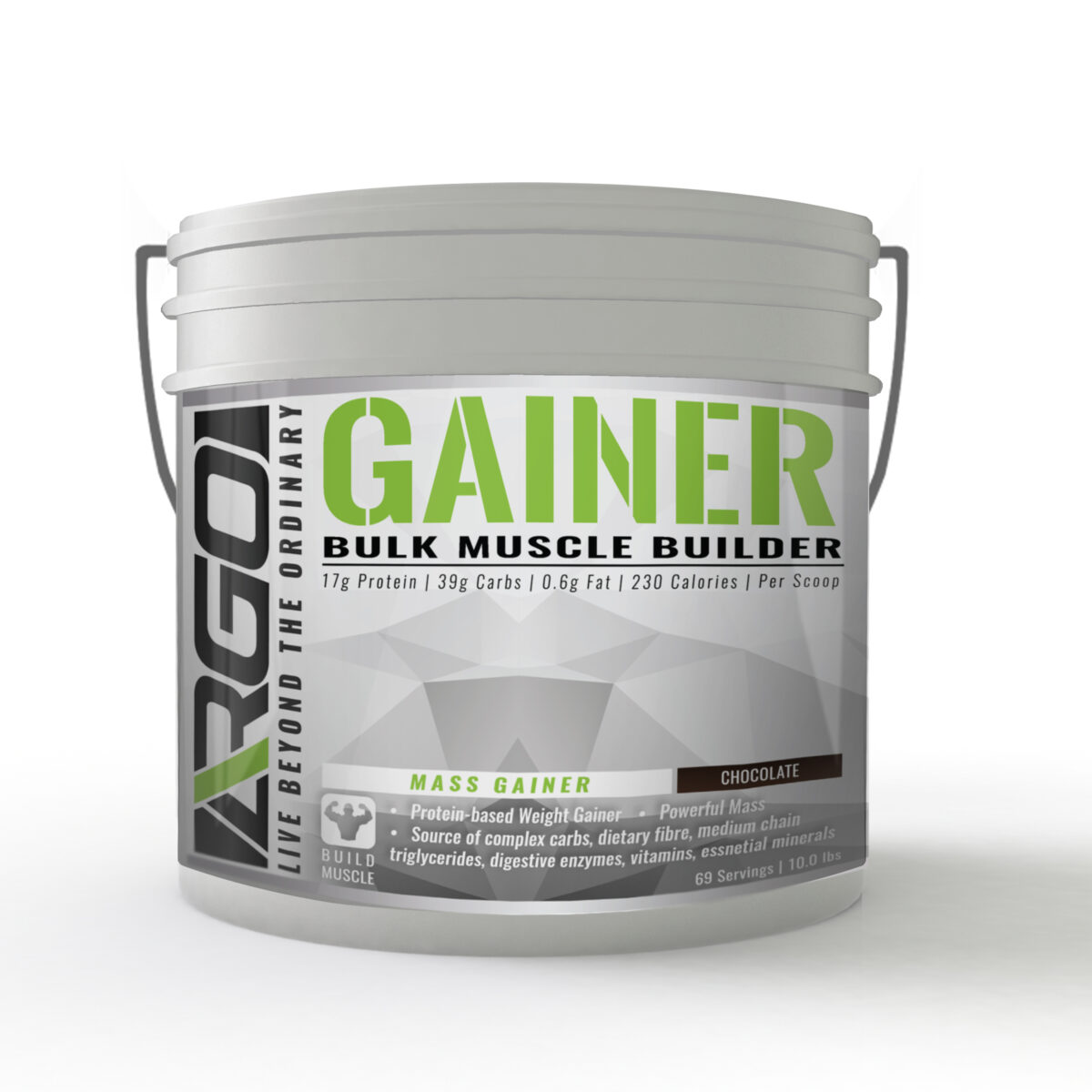 ARGO Fitness   GAINER MASS PRO BULK MUSCLE BUILDER image