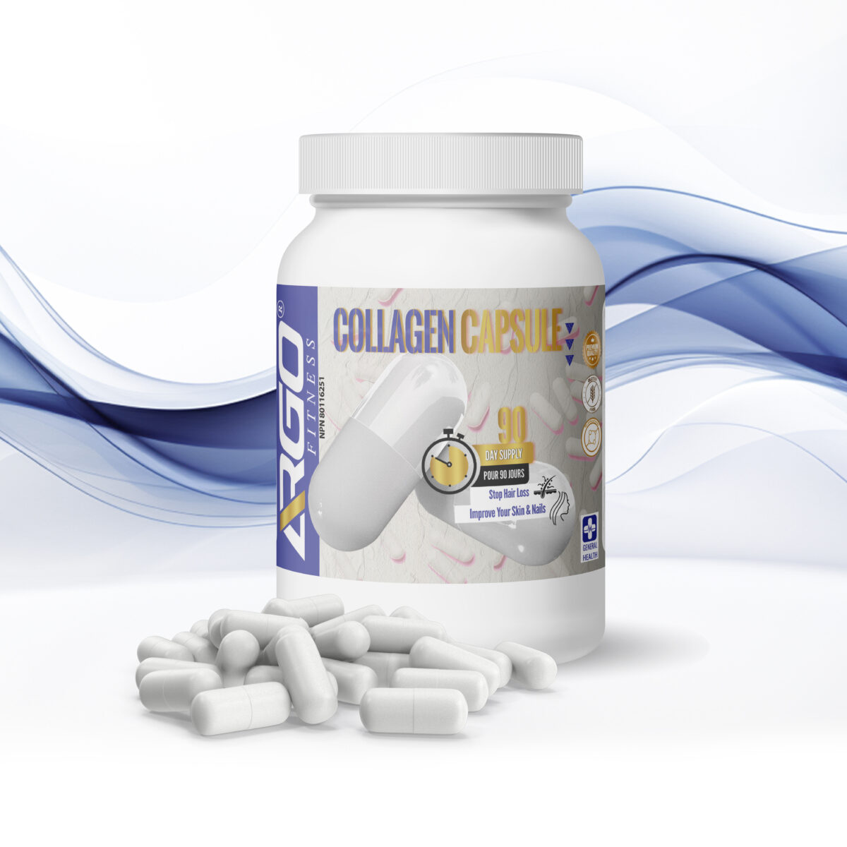 ARGO Fitness   COLLAGEN HEALTH WELLNESS CAPSULE mockup image