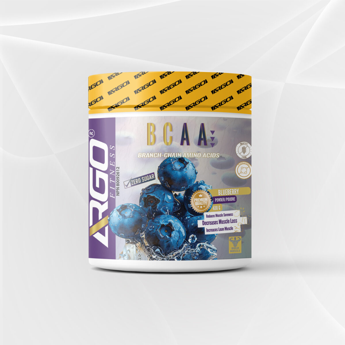 ARGO Fitness   BCAA BRANCHED CHAIN AMINO ACIDS mockup image