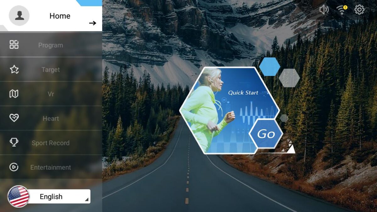 ARGO Fitness   Android Treadmill touchscreen console image