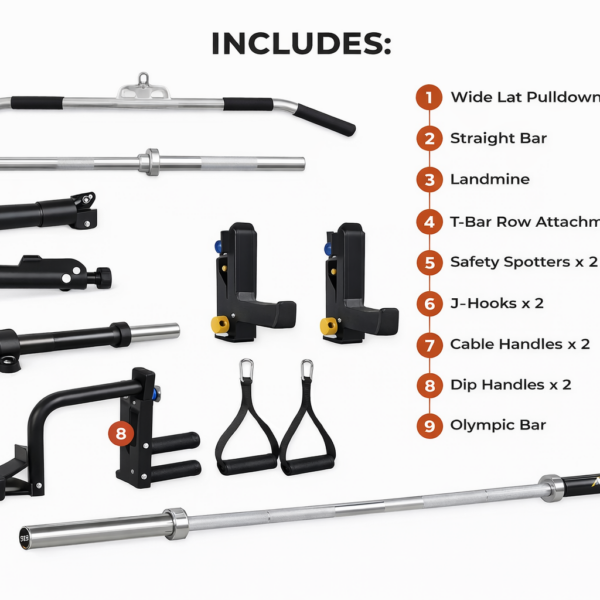 Argo multi functional smith machine accessories