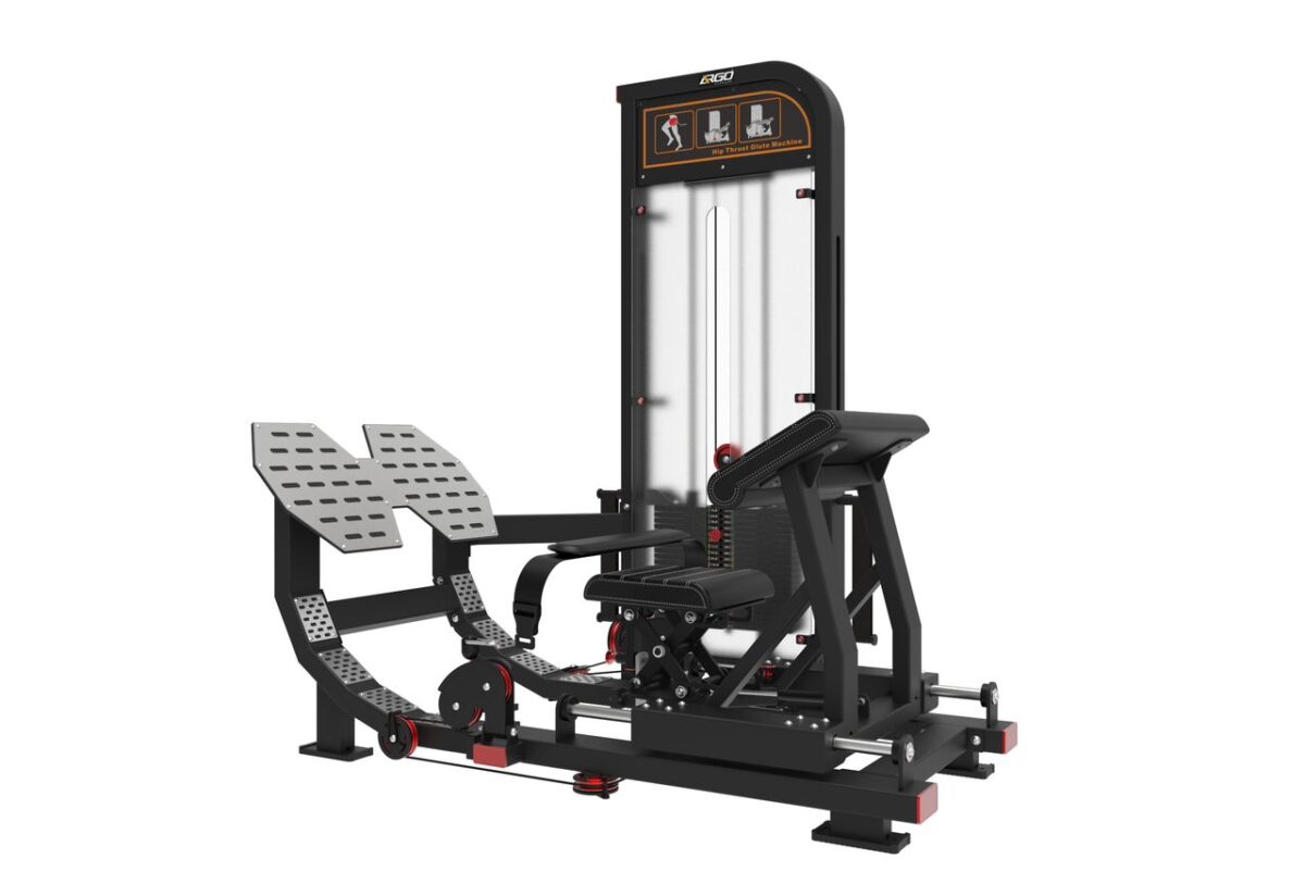 ARGO Fitness   Hip Thrust Glute machine side weight Series 8 Image